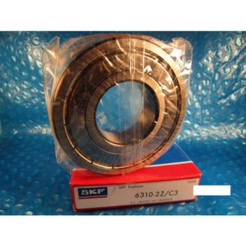 SKF 6310 2Z C3, ZZ Roller Bearing(=2 NTN, FAG 2ZR, NSK, Fafnir Timken 310KDD)