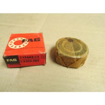 NIB FAG S35052RSC3 BEARING RUBBER SEALED S 3505 2RS C3 35052RS 25x52x20.7 mm