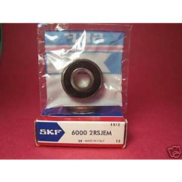 SKF 6000 2RS JEM Deep Groove Roller Bearing, (=2 NTN, NSK, FAG, VV 2RSR)