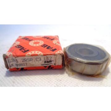 NEW IN BOX FAG 6301-2RSR-C3-L12 BALL BEARING