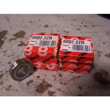 (6) NEW FAG 6002.2ZR SINGLE ROW BALL BEARING DEEP GROOVE LOT OF 6