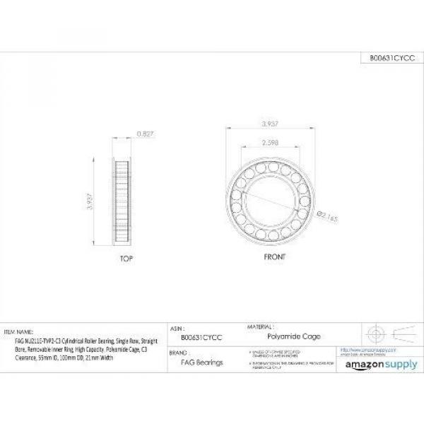 FAG NTN JAPAN BEARING FAG NU211E-TVP2-C3 Cylindrical Roller Bearing, Single Row, Straight #5 image