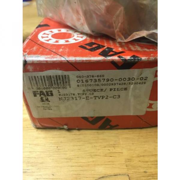 FAG NJ2317-E-TVP2-C3 BEARING BRAND NEW IN BOX #5 image