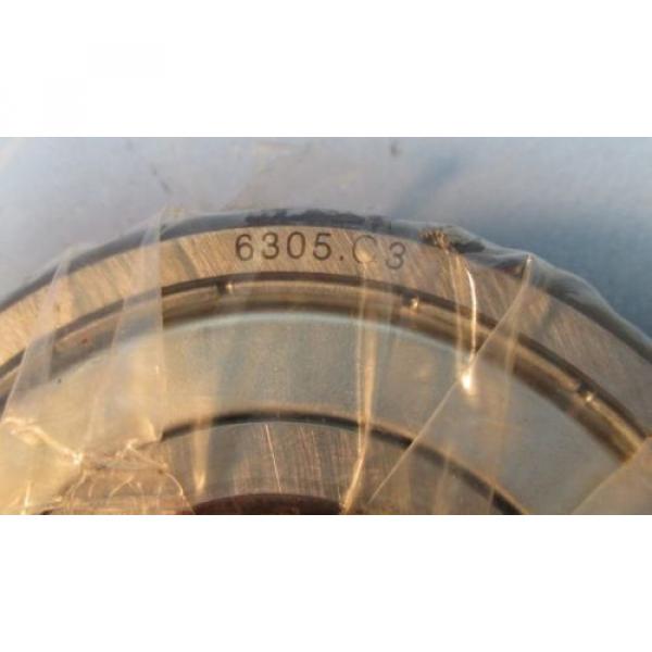 Lot 2 FAG 6305.C3 Shielded 25mm ID Deep Groove Single Row Ball Bearing NWOB #3 image