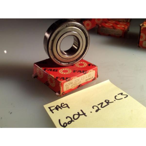 FAG 6204.2ZR.C3 Deep Groove Ball Bearing -2 metal shi #2 image