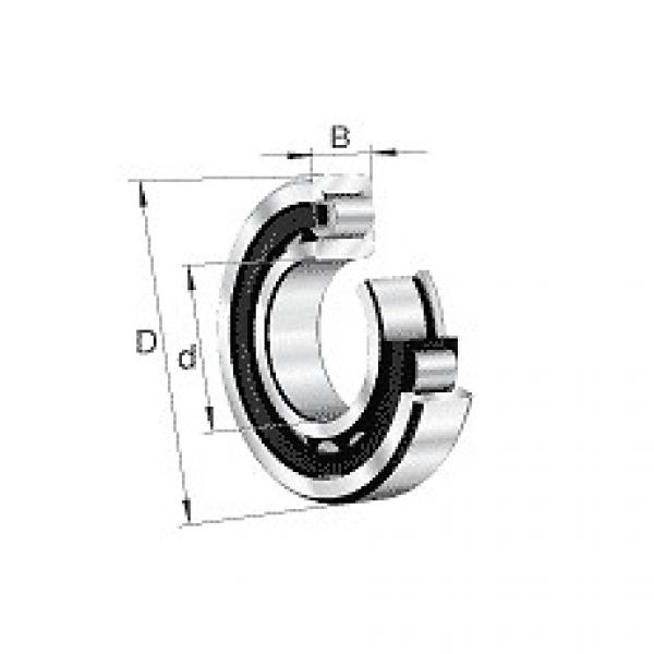 NJ208E.M1 FAG Cylindrical Roller Bearing Single Row #5 image